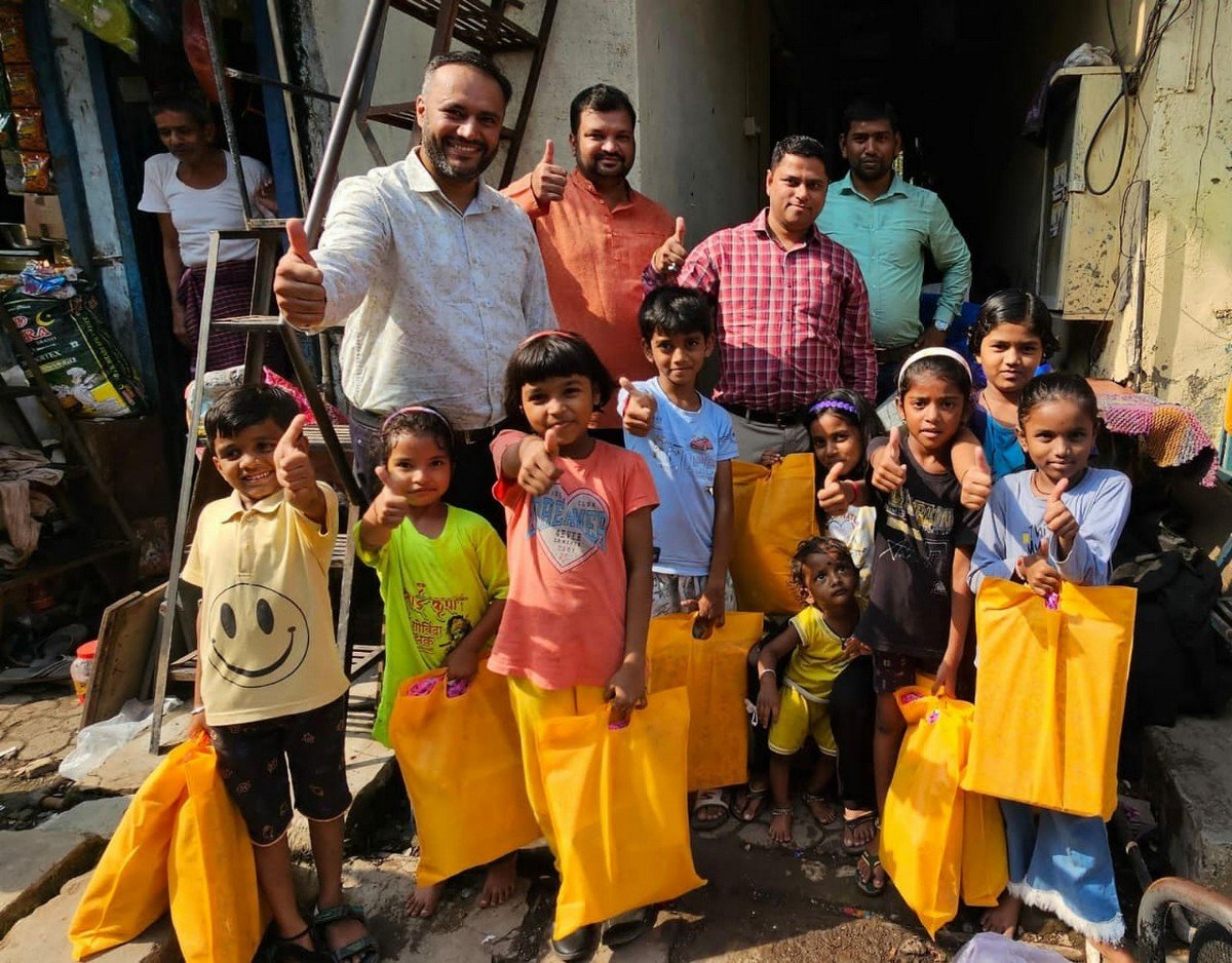 Joy Of Giving To The Society